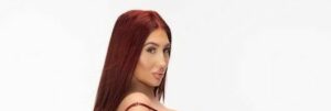 live sex cams babe Ferrari Red in stockings and heels and lingerie