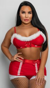 layla in christmas outfit