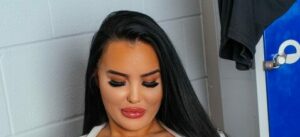 Layla Rose porn, opens her blouse to show her tits