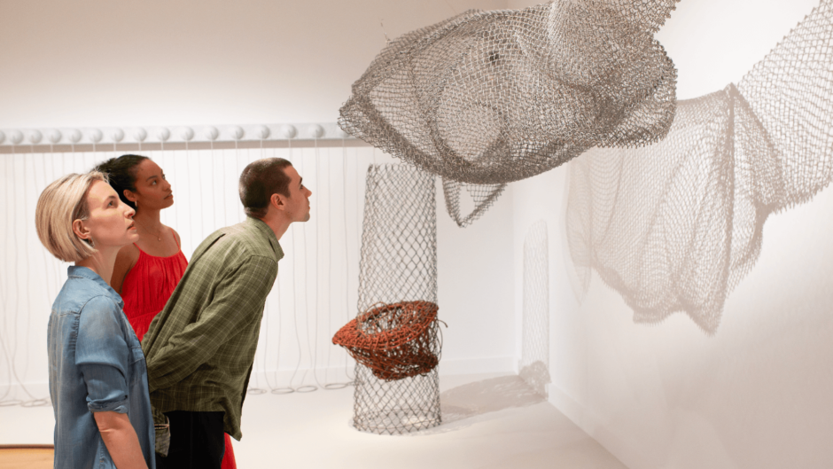 Louise Bourgeois and Eva Hesse art show