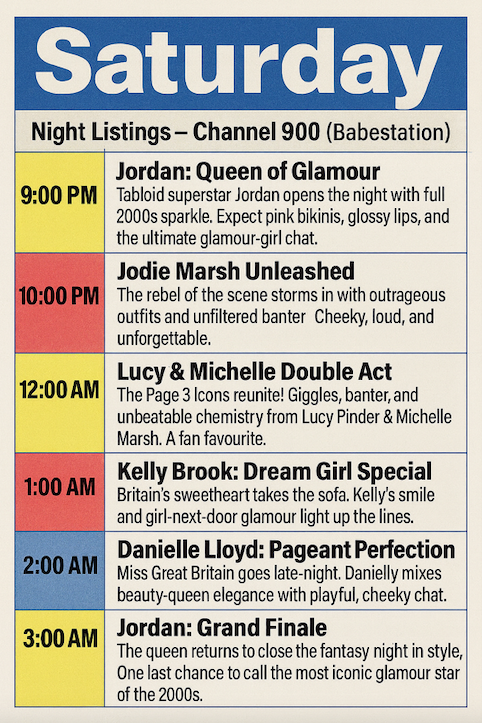 Babestation celebrity fantasy lineup